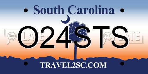 O24STS South Carolina License Plate