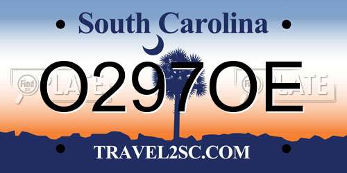 O297OE South Carolina License Plate