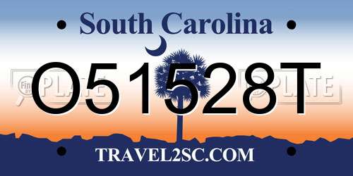O51528T South Carolina License Plate