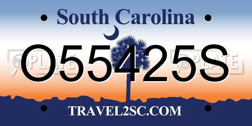 O55425S South Carolina License Plate