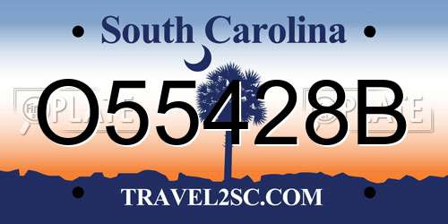 O55428B South Carolina License Plate