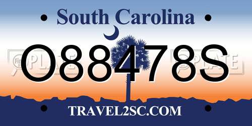 O88478S South Carolina License Plate
