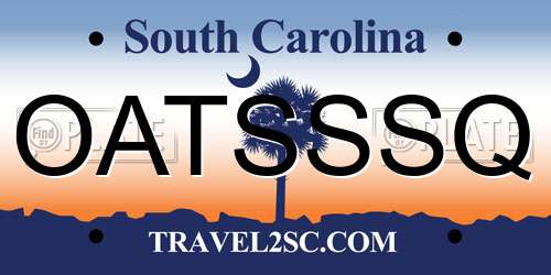 OATSSSQ South Carolina License Plate