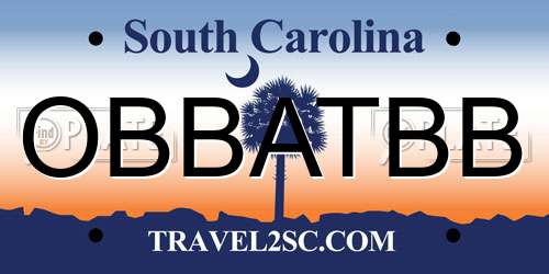 OBBATBB South Carolina License Plate