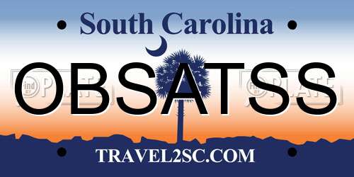 OBSATSS South Carolina License Plate