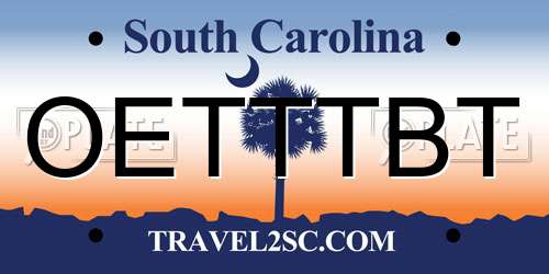 OETTTBT South Carolina License Plate