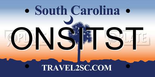 ONSITST South Carolina License Plate