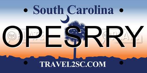 OPESRRY South Carolina License Plate
