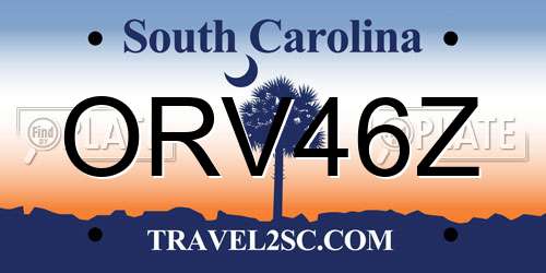 ORV46Z South Carolina License Plate