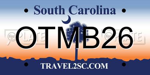 OTMB26 South Carolina License Plate
