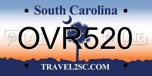 OVR520 South Carolina License Plate