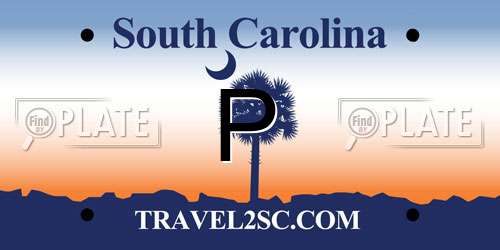 P South Carolina License Plate