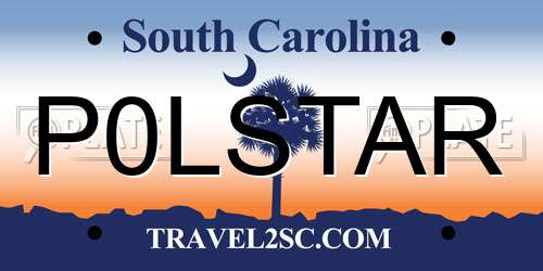 P0LSTAR South Carolina License Plate
