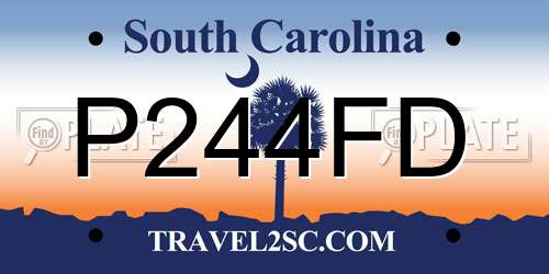 P244FD South Carolina License Plate