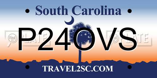 P24OVS South Carolina License Plate