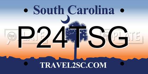 P24TSG South Carolina License Plate