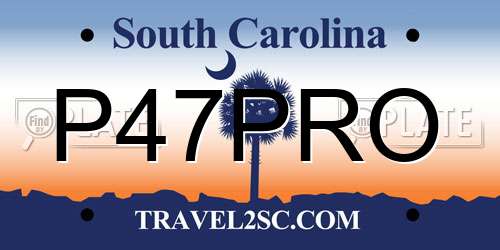 P47PRO South Carolina License Plate