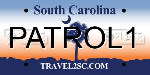 PATROL1 South Carolina License Plate