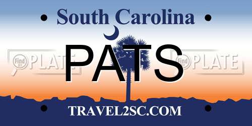PATS South Carolina License Plate