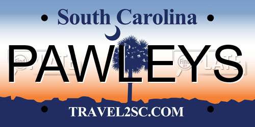 PAWLEYS South Carolina License Plate
