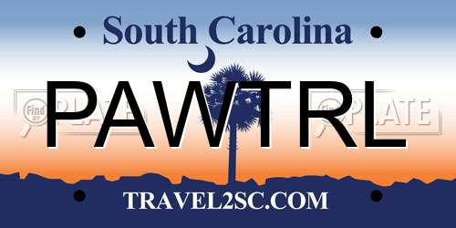 PAWTRL South Carolina License Plate