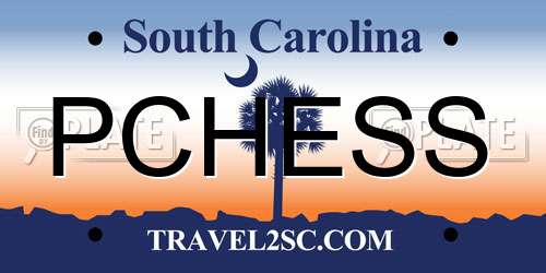 PCHESS South Carolina License Plate