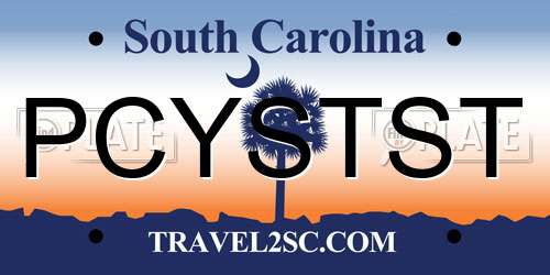 PCYSTST South Carolina License Plate