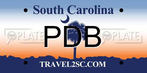 PDB South Carolina License Plate