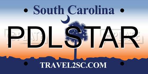 PDLSTAR South Carolina License Plate