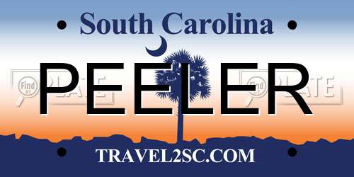 PEELER South Carolina License Plate