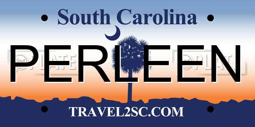 PERLEEN South Carolina License Plate