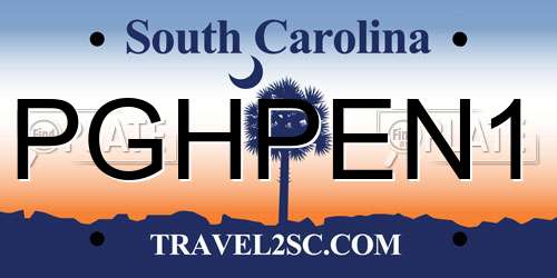 PGHPEN1 South Carolina License Plate