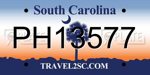 PH13577 South Carolina License Plate