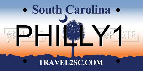 PHILLY1 South Carolina License Plate