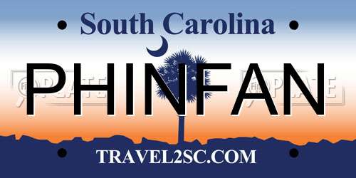PHINFAN South Carolina License Plate