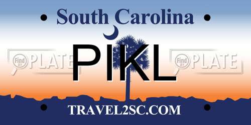 PIKL South Carolina License Plate