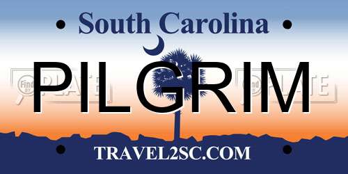 PILGRIM South Carolina License Plate