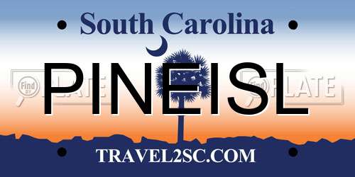 PINEISL South Carolina License Plate