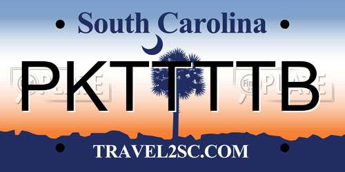 PKTTTTB South Carolina License Plate