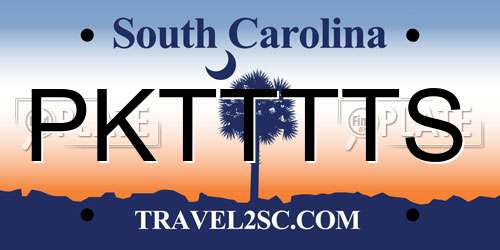 PKTTTTS South Carolina License Plate