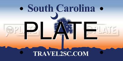 PLATE South Carolina License Plate