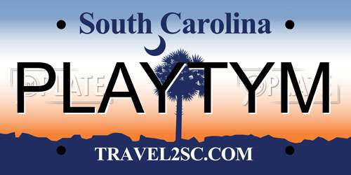 PLAYTYM South Carolina License Plate