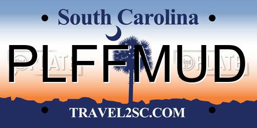 PLFFMUD South Carolina License Plate