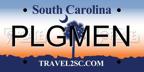 PLGMEN South Carolina License Plate