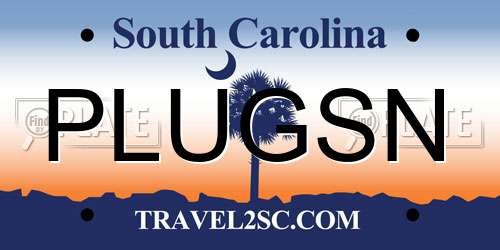 PLUGSN South Carolina License Plate