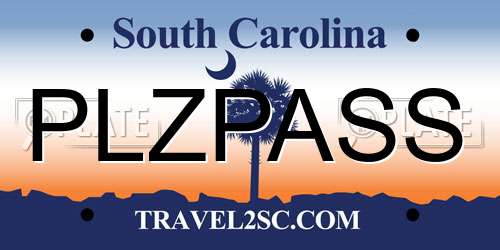 PLZPASS South Carolina License Plate