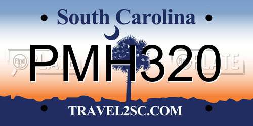 PMH320 South Carolina License Plate