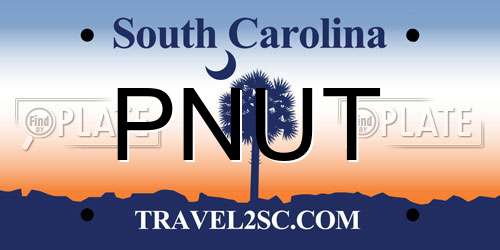 PNUT South Carolina License Plate