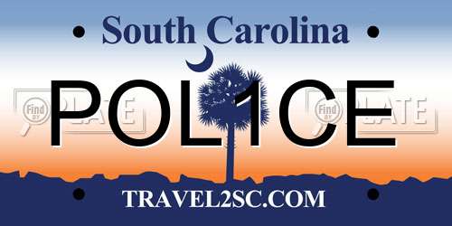 POL1CE South Carolina License Plate
