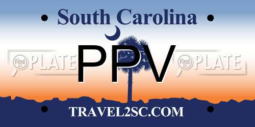 PPV South Carolina License Plate